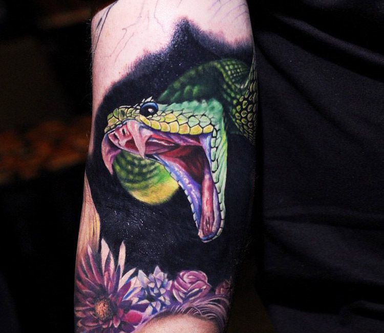 Cobra Snake tattoo by George Muecke TattooNOW