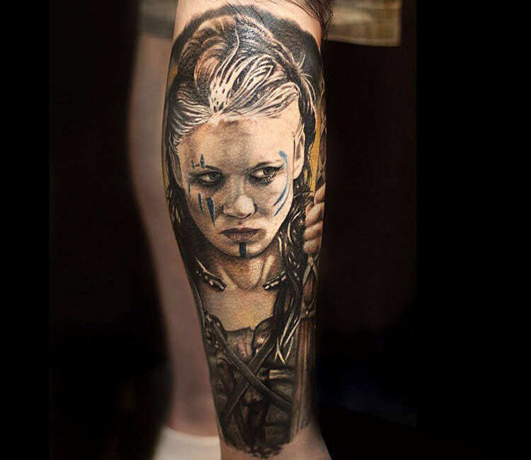viking warrior woman tattoo