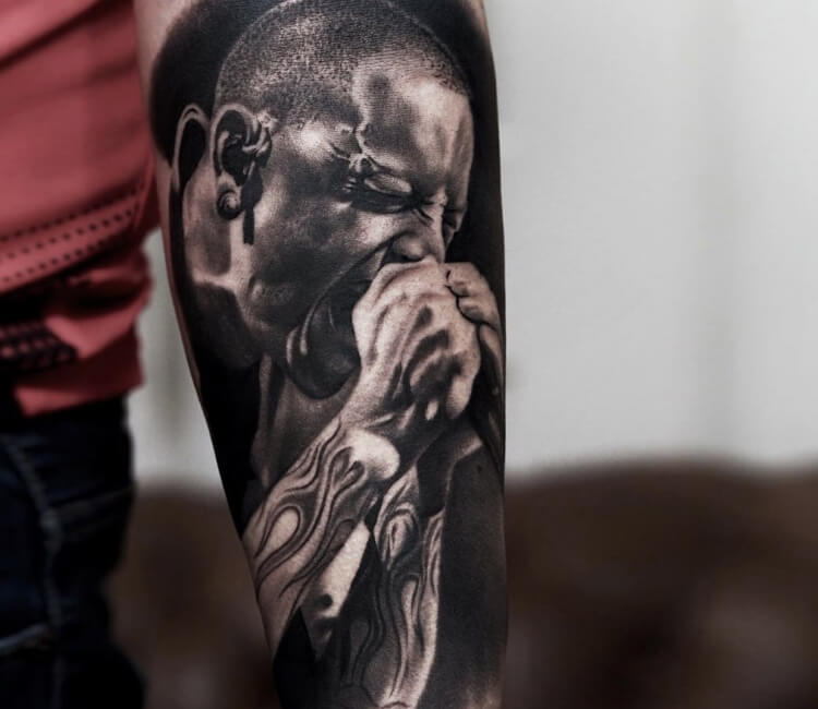 Chester Bennington tattoo by Paul Acker  Photo 29481