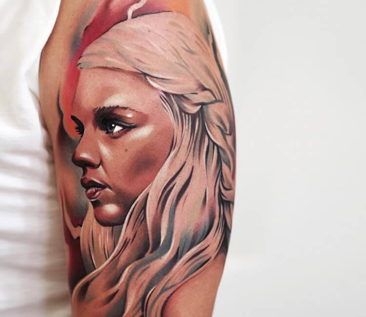 House Targaryen Mother of dragons tattoo temporary. Jagua tatto See more on  Facebook page Felix Face n Body art… | Dragon tattoo temporary, Tattoo  designs, Tattoos