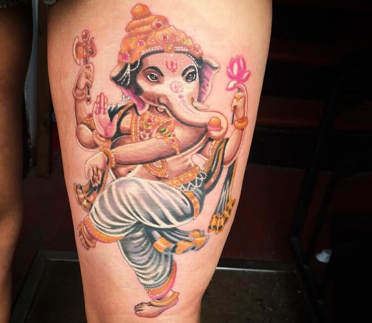 Ganesh Tattoo On Hand - Ace Tattooz & Art Studio Mumbai India