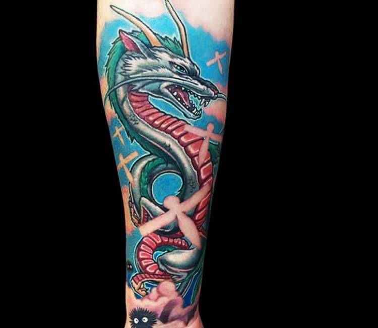 40 Spectacular Spirited Away Tattoos  Spirited away tattoo Tattoo now Dragon  tattoo