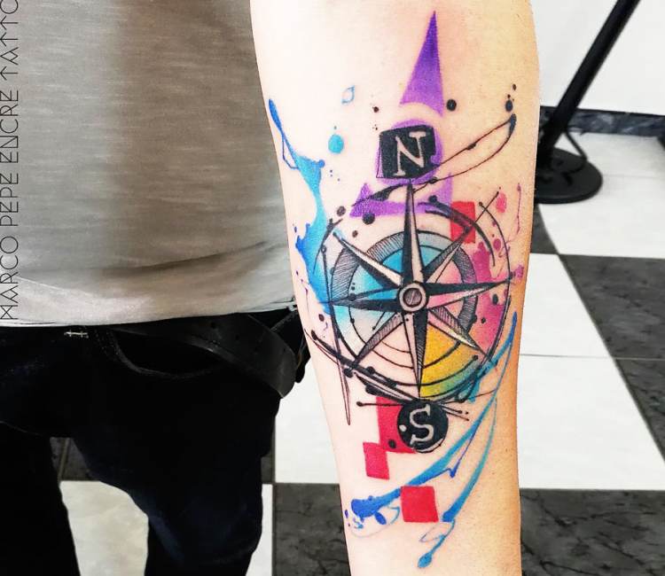 Compass Tattoo Canvas Prints for Sale | Redbubble