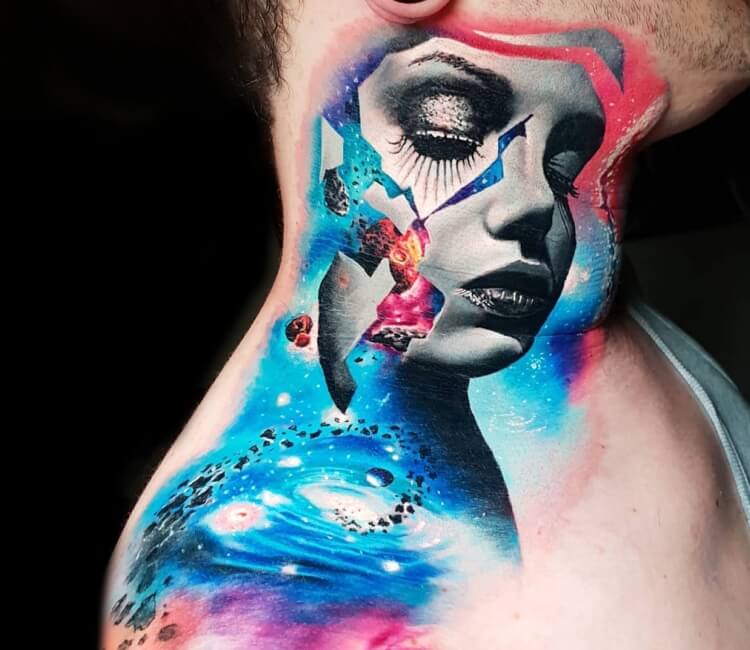 85 Space and Galaxy Tattoo Designs and Ideas  Tattoos that are from Outer  Space  Tattoo Me Now