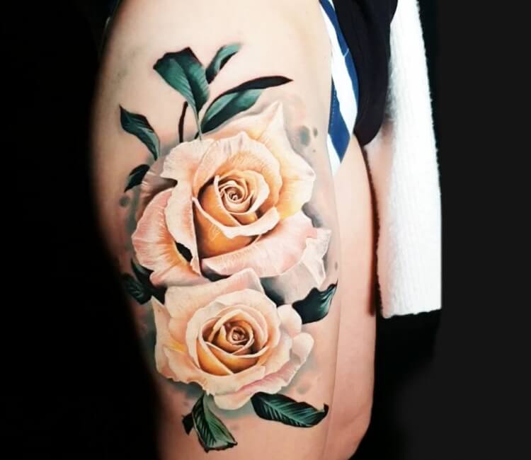 2 roses tattoo