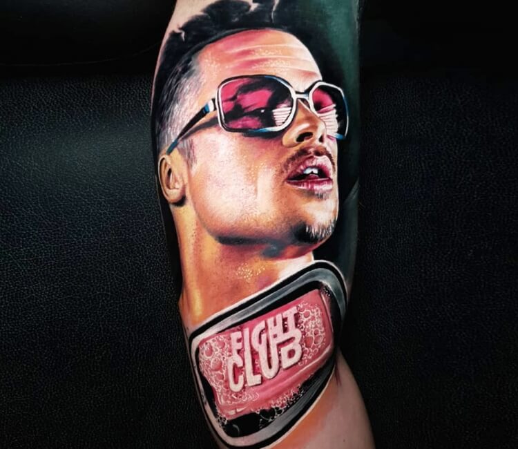 Tyler Durden from Fight Club tattoo by Andrea Morales  Post 17661