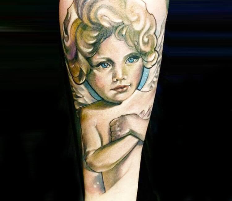 100 Best Angel Tattoos for Men and Women | Beautiful angel tattoos, Half  sleeve tattoo, Half sleeve tattoos for guys