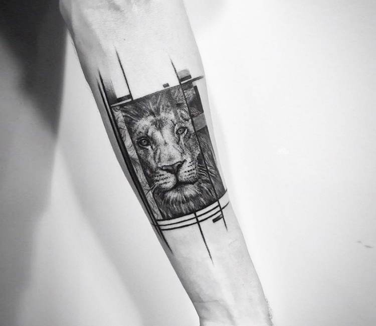 A rectangular tattoo containing a scenery of towers and leaves inked on the  back of the right upper a… | Tattoos for guys, Simple arm tattoos, Hand  tattoos for guys