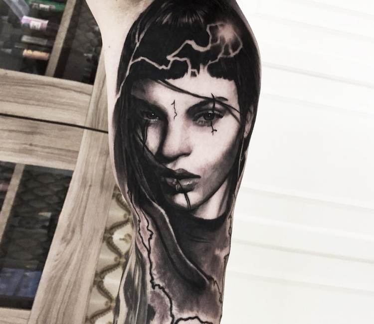 Chicano Girl Realistic tattoo by Drew Apicture - Best Tattoo Ideas Gallery