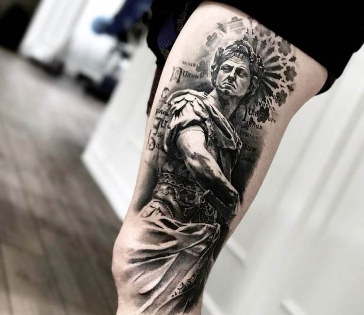 Danger Hamill Tattoo Artist - Started a God of War sleeve today. So much  fun. This is Athena xxx @sempertattoo #blackandgrey @uktta #uktta #semper # tattoo #tattoodesign #worldfamousink #killerink @killerinktattoo  #clairehamill #edinburgh #scottishtattoo @