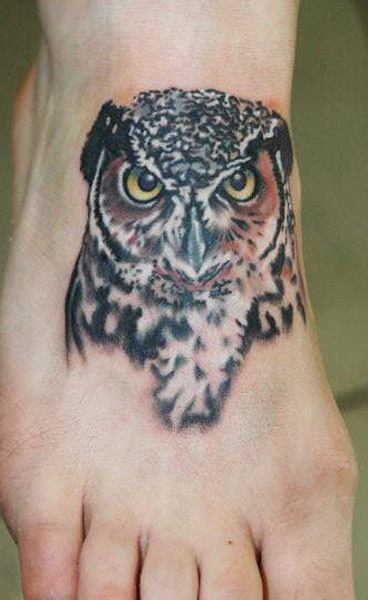 Close up of the owl I tattoo I did earlier If you think I  Flickr