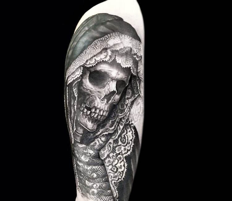 Black Skull Skeleton Temporary Tattoos For Men Adult Women Lion Wolf Cross  Forearm Realistic Fake Tattoo Washable Body Art Tatoo - AliExpress