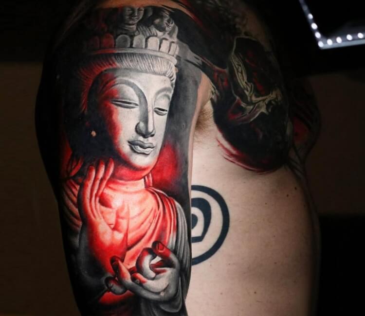 Buddha tattoo by Michael Cloutier | Post 27238