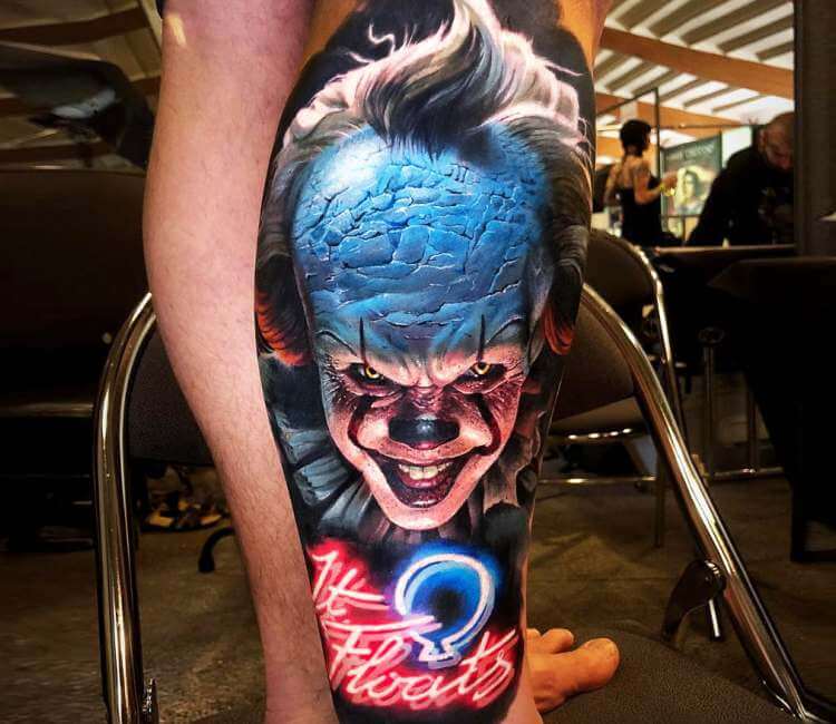 Tattoo uploaded by Anatoliy Stanislavski  pennywise tattoo tattooartist  clown  Tattoodo