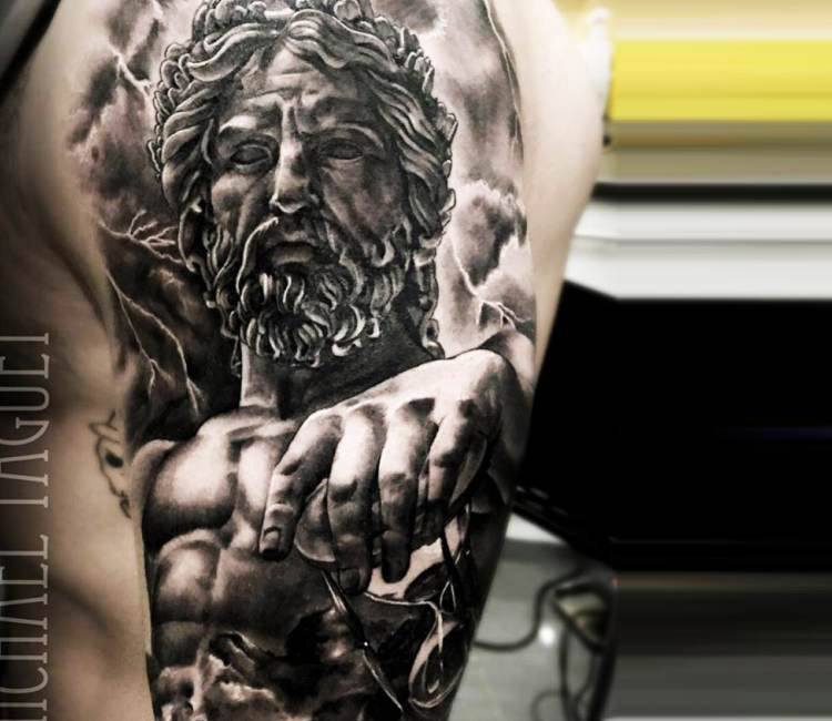 Poseidon Tattoos: Meanings, Tattoo Designs & Ideas | Poseidon tattoo, Zeus  tattoo, Greek tattoos