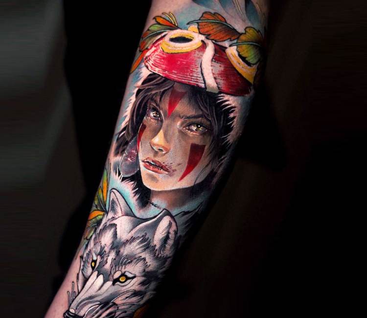 Mononoke Hime. Tattoo by quidames on DeviantArt