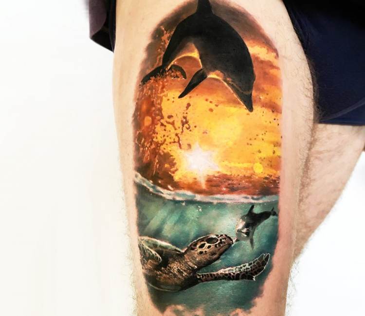 Dolphin Tattoo  Realistic Temporary Tattoos  Tattoo Icon  TattooIcon