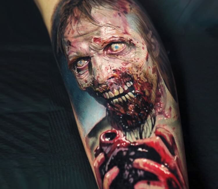 full body tattoo zombie