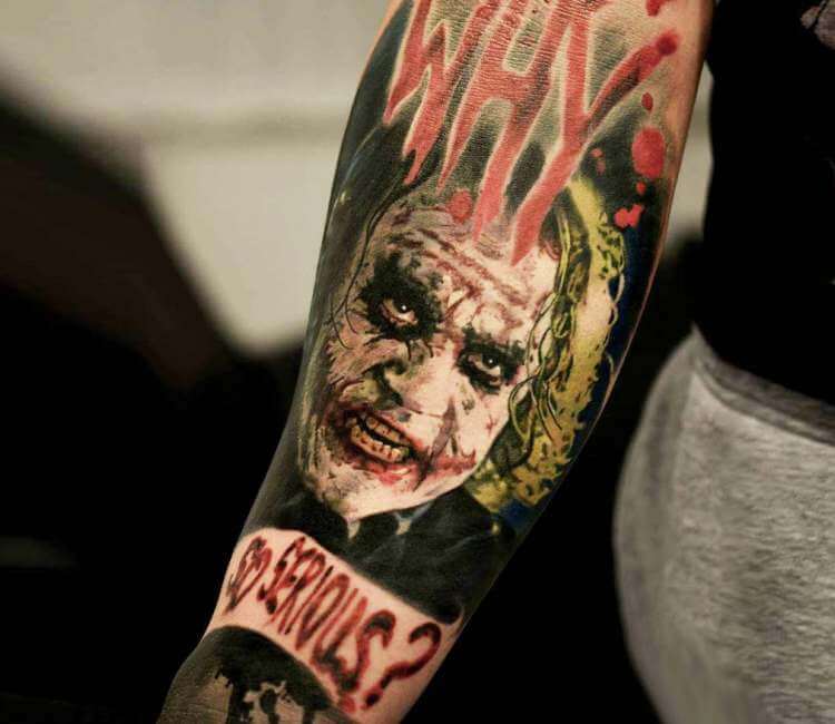 heath ledger the joker tattoo