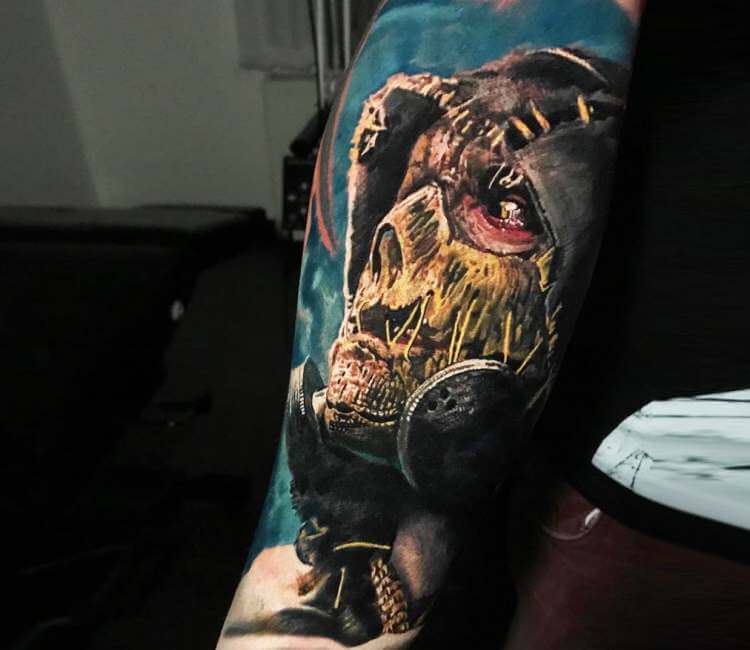 Check out this awesome scarecrow tattoo that is