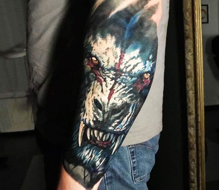 Wild wolf tattoo by Michal Ledwig  Post 27203