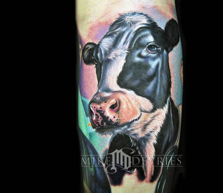 50 Great Cow Tattoo Designs for Men [2024 Inspiration Guide] | Cow tattoo,  Cow, Cow skull tattoos