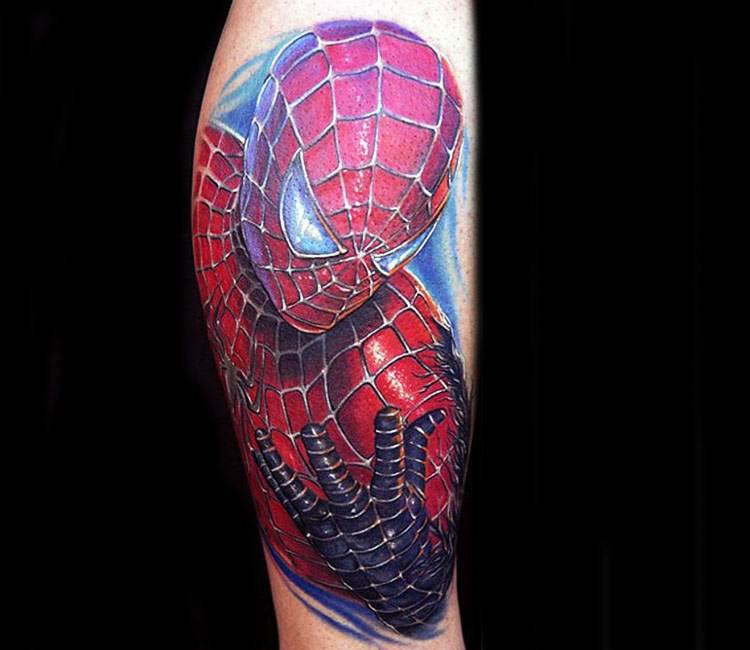 Spiderman tattoo by Mike Devries | Post 15827