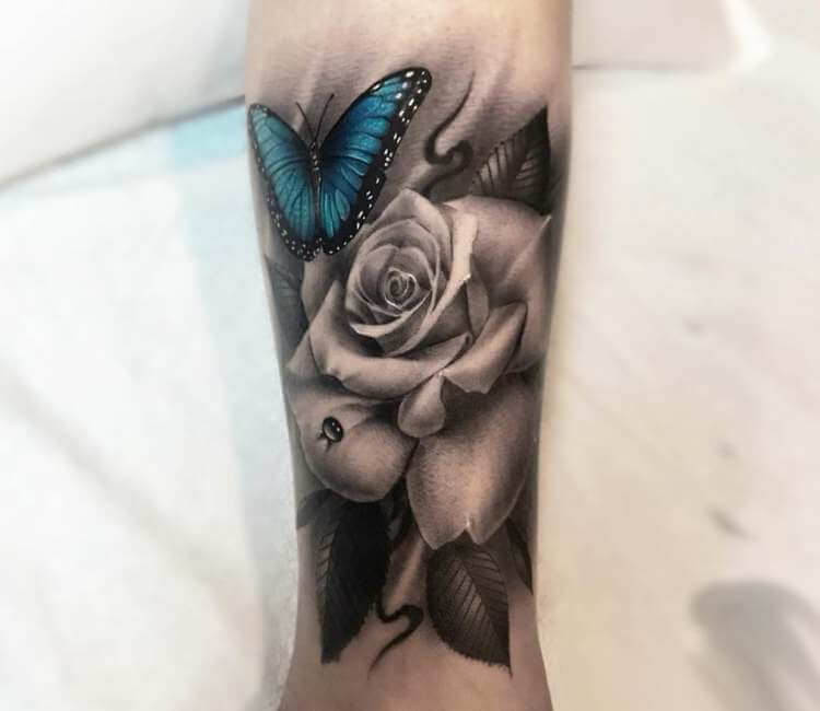 Aggregate 71 rose with a butterfly tattoo super hot  thtantai2
