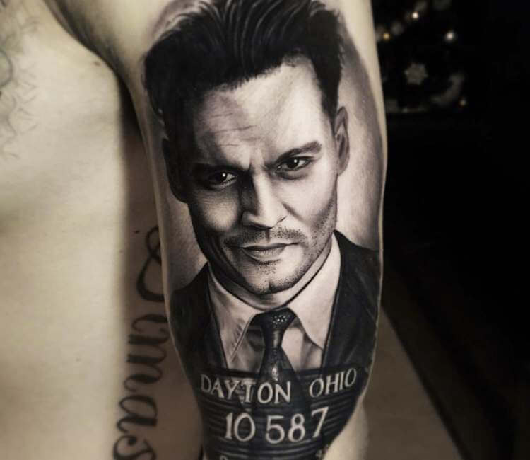 Martin Goldtooth on Twitter Really enjoyed makin this John Dillinger  Tattoo this mornin x httptcoyJKkYj03vC  Twitter