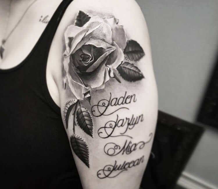 yellow rose | In loving memory tattoos, Memorial tattoo designs, Memorial  tattoos