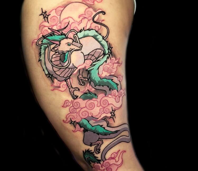 Haku from Spirited Away done by Jana Such a beautiful piece  Check out  Janas flash for some awesome work she has up for grabs   Instagram