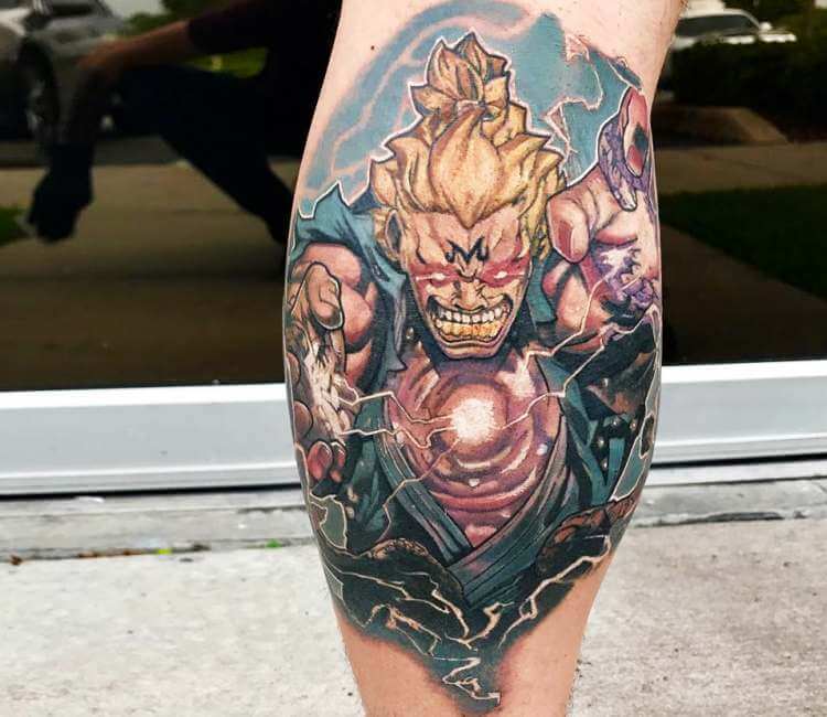 Super Saiyan Akuma tattoo by Mike Randazzo