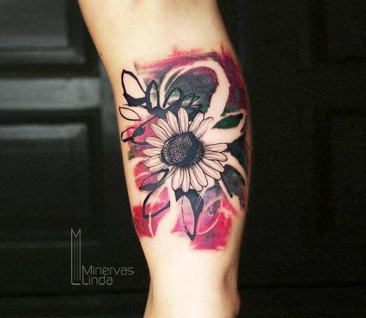 awesome sunflower tattoo @arianaromantattoos (1) - KickAss Things