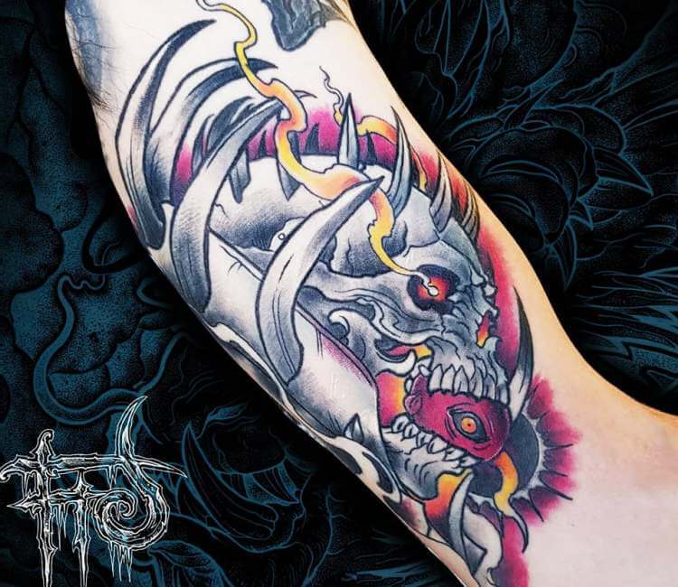 Skull knight and  Skully  Rob Troughton tattoo artist  Facebook