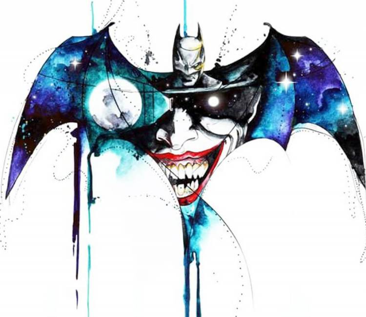 Batman or Joker tattoo by Miss Pank Tattoo | Post 19788