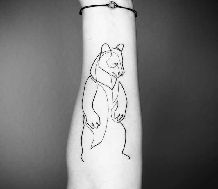 Tattoo uploaded by JenTheRipper  Polar bear tattoo inspired by François  Pompon by Carlo Amen CarloAmen minimalistic linework blackwork  polarbear bear  Tattoodo