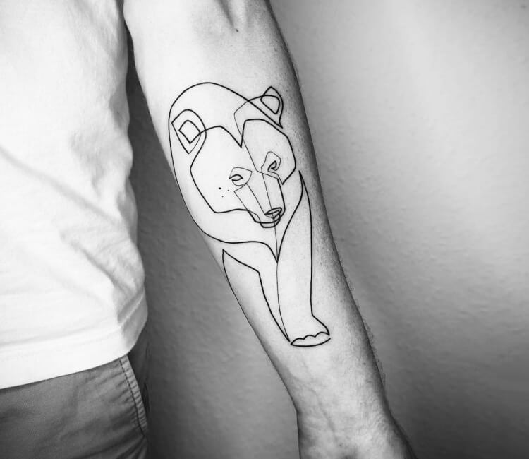 Polar Bear Tattoo  Etsy
