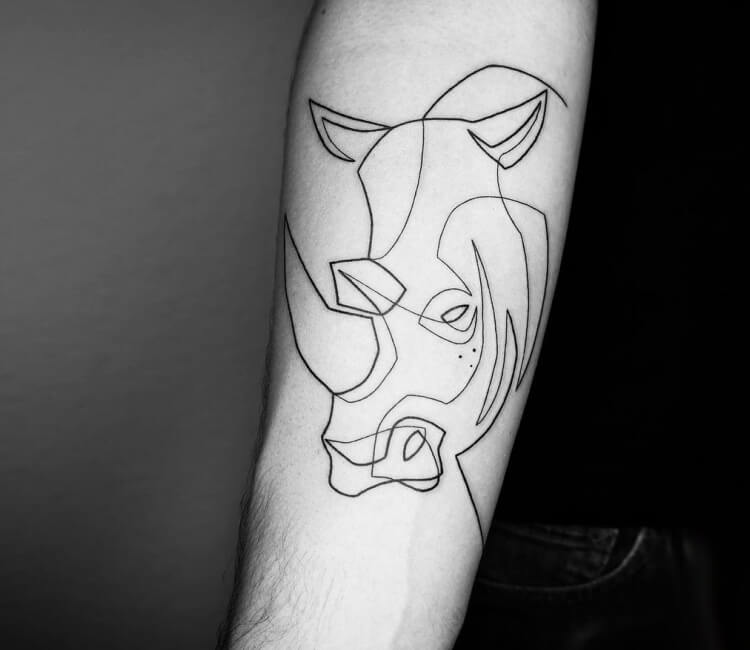 Rhinoceros tattoo by Mo Ganji | Post 28128