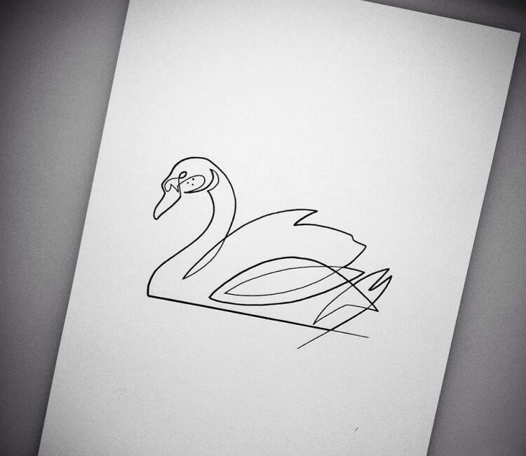 Swan tattoo Vector Art Stock Images  Depositphotos