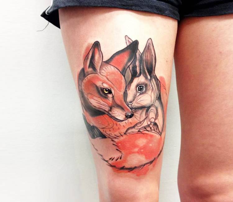 Bunny Rabbit Tattoo by Sam Rulz: TattooNOW