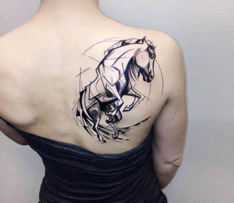 Horse tattoo by Momori Tattoo | Post 14875