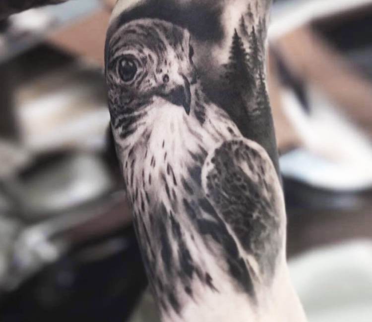 falcon marvel tattoo