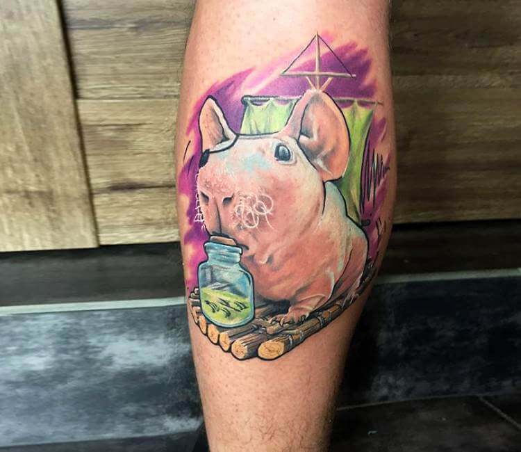 Ludwik Pig tattoo by Morty Tattoo | Post 18112