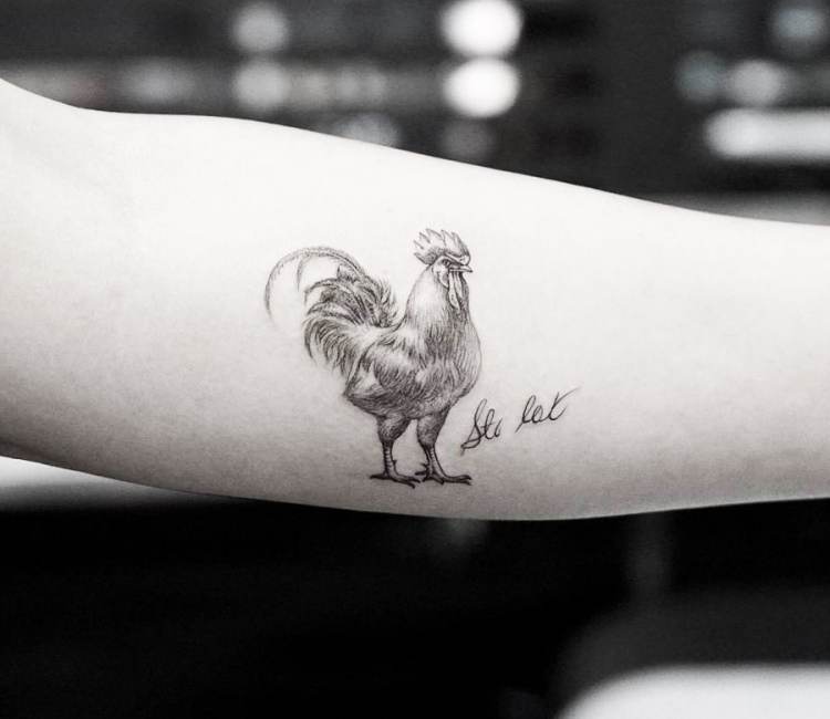 Chicken Rooster Tattoo Designs HD Png Download  kindpng