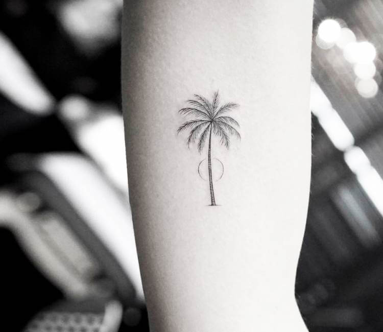 Palm Tree Temporary Tattoo set of 3 - Etsy