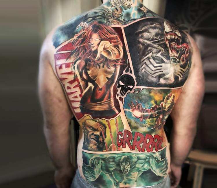 News: Tattoos And Paintings Of Marvel And Star Wars Characters From David  Tevenal