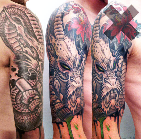 Daniele Mazza NeoTraditional on Instagram neotraditional neotradi  neotradeu neotraditionals  Dragon tattoo designs Dragon sleeve tattoos  Koi dragon tattoo