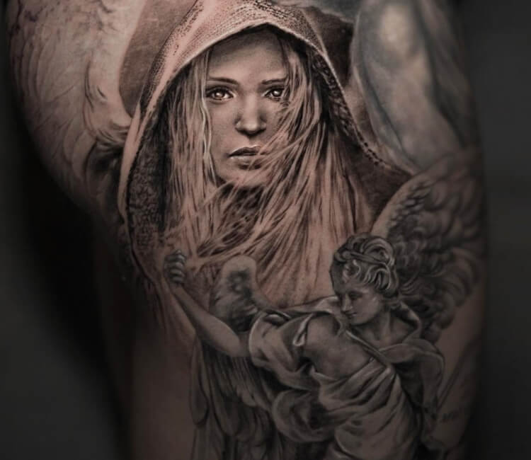 Angel tattoo by Niki Norberg | Post 29337