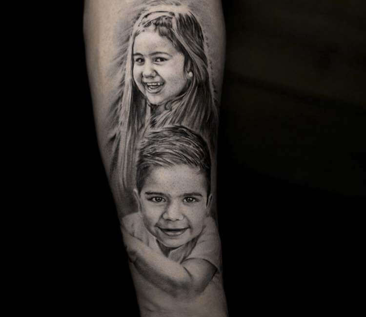 Child portraits tattoo by Niki Norberg | Post 26177