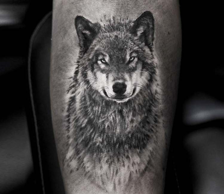 Black  Grey Realistic Wolf  Tattoo Body Art Studio  BaselTattoo   TattooMuseumch